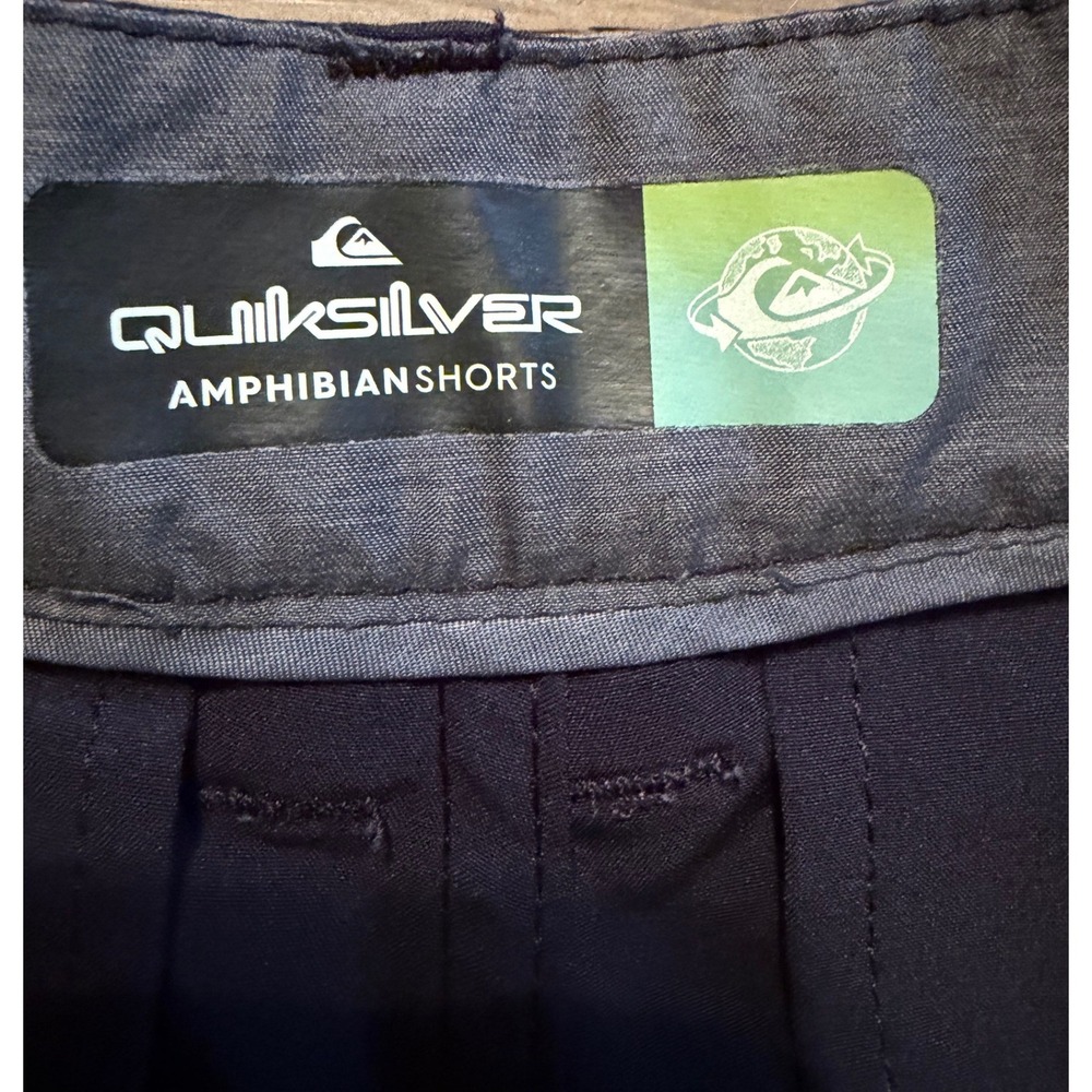 Quiksilver Amphibian Shorts Mens 28 Navy Blue DryFlight Hybrid Boardshorts Walk - Picture 7 of 9